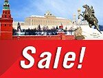Twenty-four-hour sale of air tickets to Moscow and St. Petersburg!